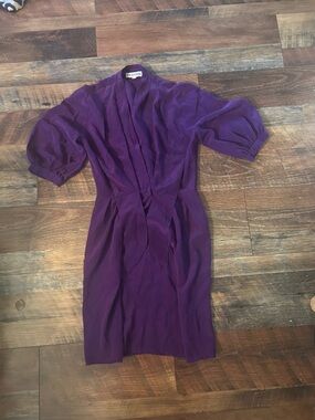 Amanda Uprichard Deep Purple Midi Dress